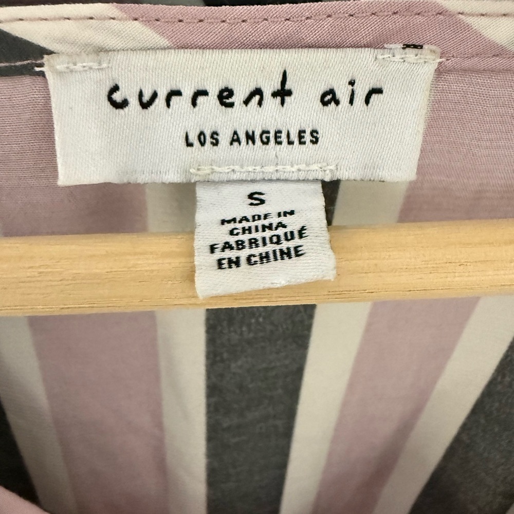Current Air Pink and Black Striped Long Sleeve Dress - Picture 6 of 10